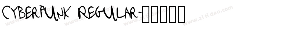 Cyberpunk Regular字体转换